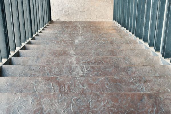 Concrete Stair Stamping in Vacaville