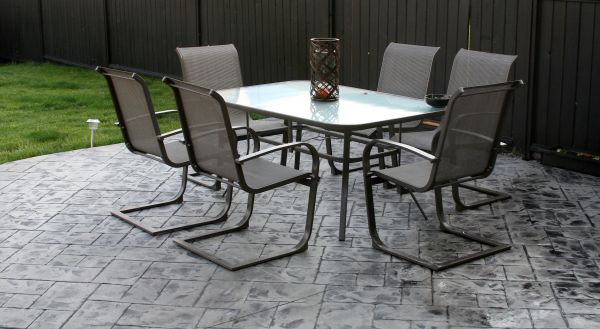 Backyard Concrete Stamping in Vacaville